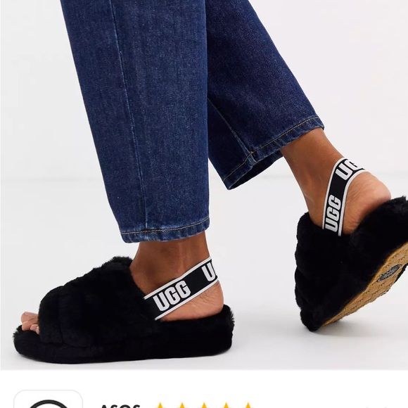 UGG black size 10 Fluff Yeah like new tried on NWOT - Picture 4 of 14